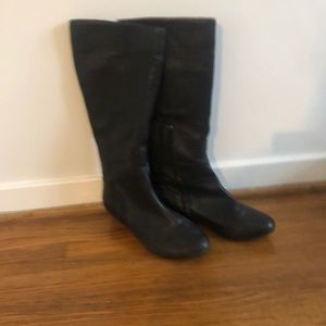 Clarks Tall black leather boots